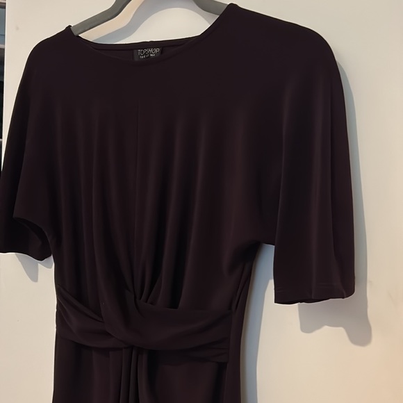 Topshop Asymmetric Dress in Royal Purple - Picture 3 of 3